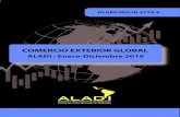 COMERCIO EXTERIOR GLOBAL - ALADI...Cuadro 1 – ALADI: Comercio Exterior, Enero-Diciembre, 2017-2018 (En millones de dólares y porcentajes) RESTO DEL MUNDO GLOBAL Export. Import.