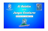 BOLETIN Nº 5 22 ABRIL 2016 - Delegación de Deportesdeportes.estepona.es/wp-content/uploads/2016/05/BOLETIN-n5-JJEE-22-04-16.pdfBOLETIN Nº 5 22 ABRIL 2016 . JUEGOS ESCOLARES 2016