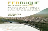 DOSSIER DE EXPOSITORES - FERDUQUE - Ferduque · 2020. 2. 7. · EXPOSITORES La Feria contará con una zona comercial en la que los expositores podrán darse a conocer y promocionar