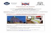 Información de Hoteles · El costo de ambos tipos de habitaciones ya cuenta con impuestos. • Proporcionan el traslado al ITESO al inicio y al terminar el evento, por un costo adicional