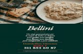 Bellini ToGo2020 menú F · 2020. 9. 16. · Escalopes de ternera apanados, acompañados de penne Alfredo 36 Parmigiana Escalopes de ternera apanados con salsa napolitana y queso