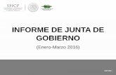 INFORME DE JUNTA DE GOBIERNOINFORME DE JUNTA DE GOBIERNO (Enero-Marzo 2016) ATENCIÓN A USUARIOS 02 Mujeres Hombres De enero a marzo del 2016, se realizaron 410,024 acciones de defensa