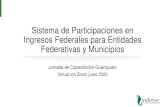 Sistema de Participaciones en Ingresos Federales para ...€¦ · ejercicios anteriores-Derechos de minería Ingresos tributarios-Fondo Mexicano del Petróleo para la Estabilización