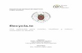 Proyecto Recycla.Te 2012-2013; - E-Prints Complutense · Proyecto Recycla.te 2012-2013 Página k RESUMEN Recicla.te es un proyecto compuesto de varias herramientas en diversas plataformas
