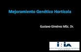 Mejoramiento Genético Hortícolaºblicos/INIA Las Brujas/VEGETAL INTENS… · Mejoramiento Genético de Hortalizas en Uruguay Objetivos: Obtener y desarrollar cultivares de diferentes