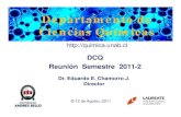 Departamento de Ciencias Químicasquimica.unab.cl/wp-content/uploads/reunion_inicio_2011-2_dcq.pdf · Coordinadores Áreas Académicas (QUI) DCQ-Santiago 4 •Dra.Nancy Pizarro •004,