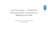EHP Ecuador – EHP Ecuador –––COVID19COVID19 ......MTT 6 Productividad y Medios de Vida • MINTUR elaboró y difundió el video por semana santa de la campaña #Descubreecuadordesdecasa.