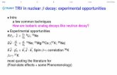 E γβν xtras OtherSlides TRV in nuclear β decay: experimental … · 2018. 12. 7. · 2016. intro R D E γβν xtras OtherSlides ... Final-state effects Jackson Treiman Wyld NPA