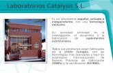 Laboratorios Catalysis S.L. - Davida Groupdavidagroup.com/viusid-vet/assets/images/catalogos/... · 2019. 4. 3. · Laboratorios Catalysis S.L. Es un laboratorio español, privado