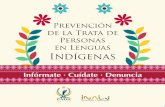 Prevención de la Trata de Personas en Lenguas Indígenas...Instituto Nacional de Lenguas Indígenas Agradecimiento especial por el apoyo brindado a la elaboración de este cuaderno