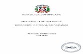 REPÚBLICA DOMINICANA MINISTERIO DE ... - aduanas.gob.do€¦ · Aduanas (DGA) desarrolló un nuevo Plan Estratégico Institucional (PEI) 2017-2021, como un documento de gestión