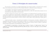 Tema 2: Principios de conservación - Academia Cartagena99 2_Pr… · Fundamentos Físicos I_Tema 2 María Elena Saiz 0 Tema 2: Principios de conservación En este tema se recuerdan