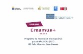 Erasmus+ IES Felo Monzón - Informe 2014-15 (PPT)... · del inicio de las prácticas Febrero-Marzo 2C ... Solicitudes para el curso 2015/16 2 alumnos de 2º curso (han disfrutado
