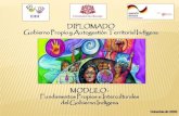 DIPLOMADO Gobierno Propio y Autogestión Territorial Indígenainfoindigena.servindi.org/attachments/article/562/Modulo 1_Autogobi… · Presentación En el 2015 se inicia la alianza