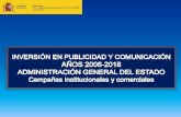 Comisión de Publicidad y Comunicación Institucional · 1. Información publicada en los Planes e Informes de Publicidad y Comunicación. Años 2006 a 2018. 2. En el año 2016 no
