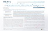 C Valve-in-Valve TAVI como opción a la reoperación en ... · En la evolución posterior se diagnos-ticó disfunción de la bioprótesis, constatándose en 2017 insuficiencia aórtica