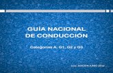 GUÍA NACIONAL DE CONDUCCIÓN - gub.uy · 4 Índice reglamentaciÓn de referencia en uruguay 5 permiso de conducir 6 categorÍas de permisos vigentes 8 factores de riesgo 10 la medicina