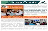 nesa Cuenta - Minesa - Sociedad Minera de Santander · INFORMATIVO DE MINESA PARA LOS CALIFORNIANOS EDICIÓN No. 7 - Octubre de 2016 EN 2016 CONVENIO SENA - MINESA GENERANDO CAPACIDADES