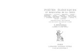POETES ELêGIAQUES - Freeugo.bratelli.free.fr/PoetesElegiaques/PoetesElegiaques.pdf · celle de Diehl, Anthologia lyrica, vol. I, Leipzig, Teubner, 1925. J'ai êgalement utilisê,