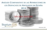 2014 DÉCIMA EDICIÓN - Abogacia · 1 anÁlisis comparativodelas retribucionesen los despachosde abogadosen espaÑa 2014 dÉcima ediciÓn diciembre 2014