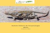 Boletín Chileno de Herpetología (BCH) · Boletín Chileno de Herpetología (BCH) EDITORIAL Desde comienzos del siglo XVIII, la observación y estudio de los reptiles y anfibios