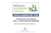 COMISIÓN DE SEGUIMIENTO EJE 2.- POLÍTICAS DE EMPLEO · PACTO POR LA RECUPERACIÓN ECONÓMICA DE CASTILLA-LA MANCHA (2015-2020) (Firmantes: Gobierno Regional, CC.OO., UGT y CECAM