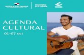 Agenda Cultural MiCultura€¦ · 10 clases online inicia el 05 de octubre. Más información @WtSitton Domingo 8:00 pm Cine Lunes 6:00 pm Masteclass: Los Tiempos del Arte Domingo