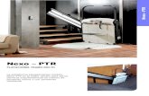 Nexo – PTRnexoted.com/.../2016/...salvaescaleras-tramo-recto.pdf · Instalación a derecha o izquierda de la escalera. ! Capacidad de carga: 250 Kg. ! Tracción por piñón/cremallera