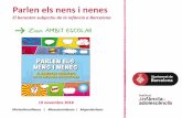 Parlen els nens i nenes - Barcelona · 2018. 11. 21. · Les 8 grans troballes sobre el benestar subjectiu dels nens i nenes de Barcelona en l’àmit escolar “Parlen els nens i