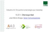 José María Alzaga, Gotor Comunicaciones - Cámara de Zaragoza · 2019. 12. 13. · •Protocolos y dispositivos específicos de producción. •Requisitos: •Comunicación tiempo