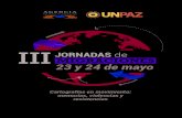 III JORNADAS MIGRACIONES de 23 y 24 de mayo programa.pdf · Diáspora vasca en Argentina Panel I: Migraciones y Salud Acto inaugural y panel de apertura: “Oriente en Argen-tina”