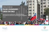 ESPECIAL OCTUBRE 2019 PULSO CIUDADANO: CRISIS EN CHILE · PULSO CIUDADANO: CRISIS EN CHILE Evaluación de las manifestaciones, medidas del Gobierno, desempeño de las instituciones