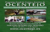 Programa Anual de Fiestas y Eventos de OCENTEJO · cursos de iniciación a las aguas bravas, Ba-rranquismo/Cañones, Senderismo, Espeleolo-gía y mucho más. Destinos Parque Natural