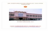 DR SAMPURNANAND MEDICAL COLLEGE JODHPUR...persistence in doing things, and keep good health and consistency of good behavior. Lastly, I again assure you that we are committed to your