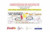 CAMPEONATO DE ESPAÑA DE ORIENTACION EN BICICLETA · ORIENTACION EN BICICLETA 14/15 de Junio de 2014 Llanes - Asturias boletín 3 ULTIMA INFORMACIÓN TÉCNICA ! 2! PROGRAMA - VIERNES