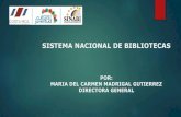 SISTEMA NACIONAL DE BIBLIOTECAS - Plan Nacional de ...plandelectura.gob.cl/wp-content/uploads/2017/08/Costa...Bibliotecas públicas Existen 58 bibliotecas públicas en Costa Rica: