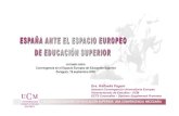 Jornada sobre Convergencia en el Espacio Europeo de Educación … ante el EEES Raffaella... · 2005. 11. 9. · Jornada sobre Convergencia en el Espacio Europeo de Educación Superior