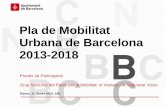 Pla de Mobilitat Urbana de Barcelona 2013-2018...2. Convocatòria dels grups sectorials del Pacte per la Mobilitat 3. La mobilitat del vianant i seguretat viària 1. Balanç PMU anterior