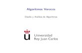 Algoritmos Voraces - Academia Cartagena99 · 2017. 3. 2. · Algoritmos voraces Introducci on Algoritmos voraces Son algoritmos que siguen una heur stica mediante la cual toman decisiones