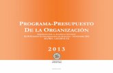 PROGRAMA-PRESUPUESTO DE LA ORGANIZACIÓNscm.oas.org/pdfs/2013/programa_presupuesto_2013.pdf · 2013. 1. 9. · SG/OEA PROGRAMA-PRESUPUESTO 2013 5 SECCIÓN I ELEMENTOS RESALTANTES