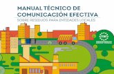manual técnico de comunicación efectivafemp.femp.es/files/11-6411-fichero/Manual.pdfEFECTIVA sobre residuos en mi web municipal. EL MANUAL SE ESTRUCTURA EN LOS SIGUIENTES BLOQUES: