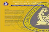 ISSN 1405 - 7808 Volumen 9 No. 2 Mayo - Agosto 2006 · La revista Archivos de Investigaciòn Pediàtrica de Mèxico (ISSN 1405-7808)es el organo oficial de difusiòn cientìfica de