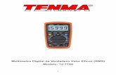 Modelo: 72-7780 · 2 Este multímetro está diseñado para cumplir con las normas IEC61010-1, 61010-2-032 y 61010-2-033, Grado de contaminación 2, Categoría de medición (CAT II