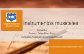 Semana 5 Profesor: Felipe Pérez Parra Consultas: …€¦ · Instrumentos musicales Semana 5 Profesor: Felipe Pérez Parra Consultas: musicaauroradechile@gmail.com Colegio Aurora