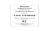 Catalogo Yeguas y Meses Los Ceibos - Mayo 2018 11eda--Dest… · Remate Yeguas de Crías Preñadas y Secas Productos de Meses Criadero LOS CEIBOS Martes 08 de Mayo de 2018 a las 12:30