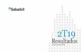 1 índice 2 - Banco Sabadell · 2020. 9. 27. · selfie para la apertura de cuentas en la aplicación móvil de TSB. Resultados financieros. Cuenta de resultados trimestral Nota: