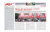 Miles de personas exigen trabajo decente - CCOO€¦ · SEMANARIO DIGITAL Martes, 11 de 0ctubre 2011. Número 221 MADRID LA JORNADA MUNDIAL POR EL TRABAJO DECENTE CULMINA CON UNA
