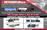 MÁQUINA DE CORTE LÁSER 1500W DOBLADORA DE PLECA 2,3 Y …technodies.com.mx/wp-content/uploads/2019/05/... · Techno Dies México comenzó la fabricación de suajes con tecnología