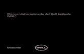Manual del propietario del...Manual del propietario del Dell Latitude E6320 Modelo reglamentario P12S Tipo reglamentario P12S001 Notas, precauciones y avisos NOTA: Una NOTA proporciona