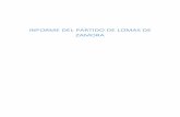 INFORME DEL PARTIDO DE LOMAS DE ZAMORA - Argentina · 2020. 4. 21. · Datos correspondientes al Partido de Lomas de Zamora, CNPVyH (2010) Absoluto % ICM promedio del Partido de Lomas